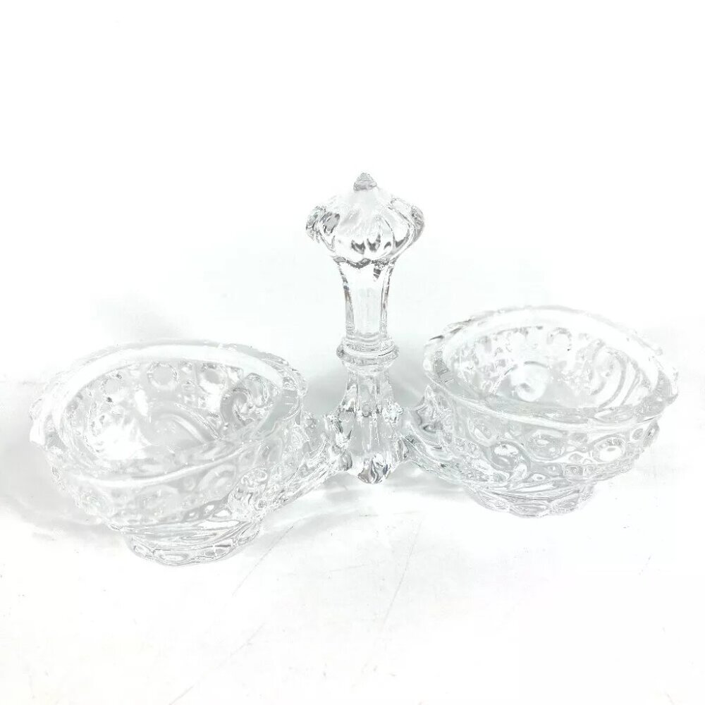 Baccarat Rosas Double Salt Cellar Salt & Pepper Seasoning container